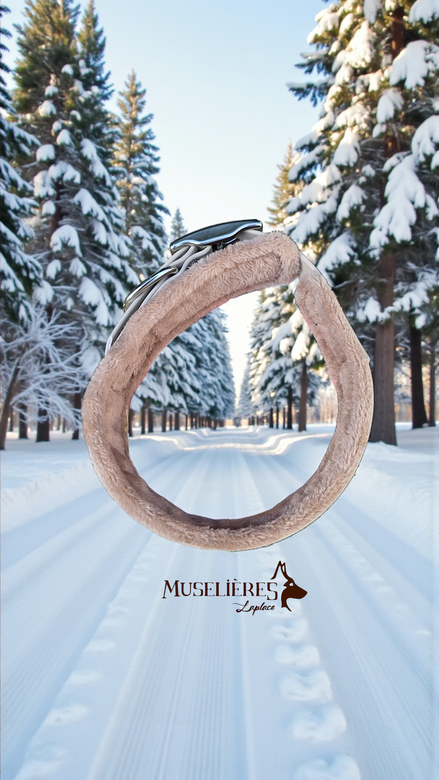 Collier plat avec tissus doux