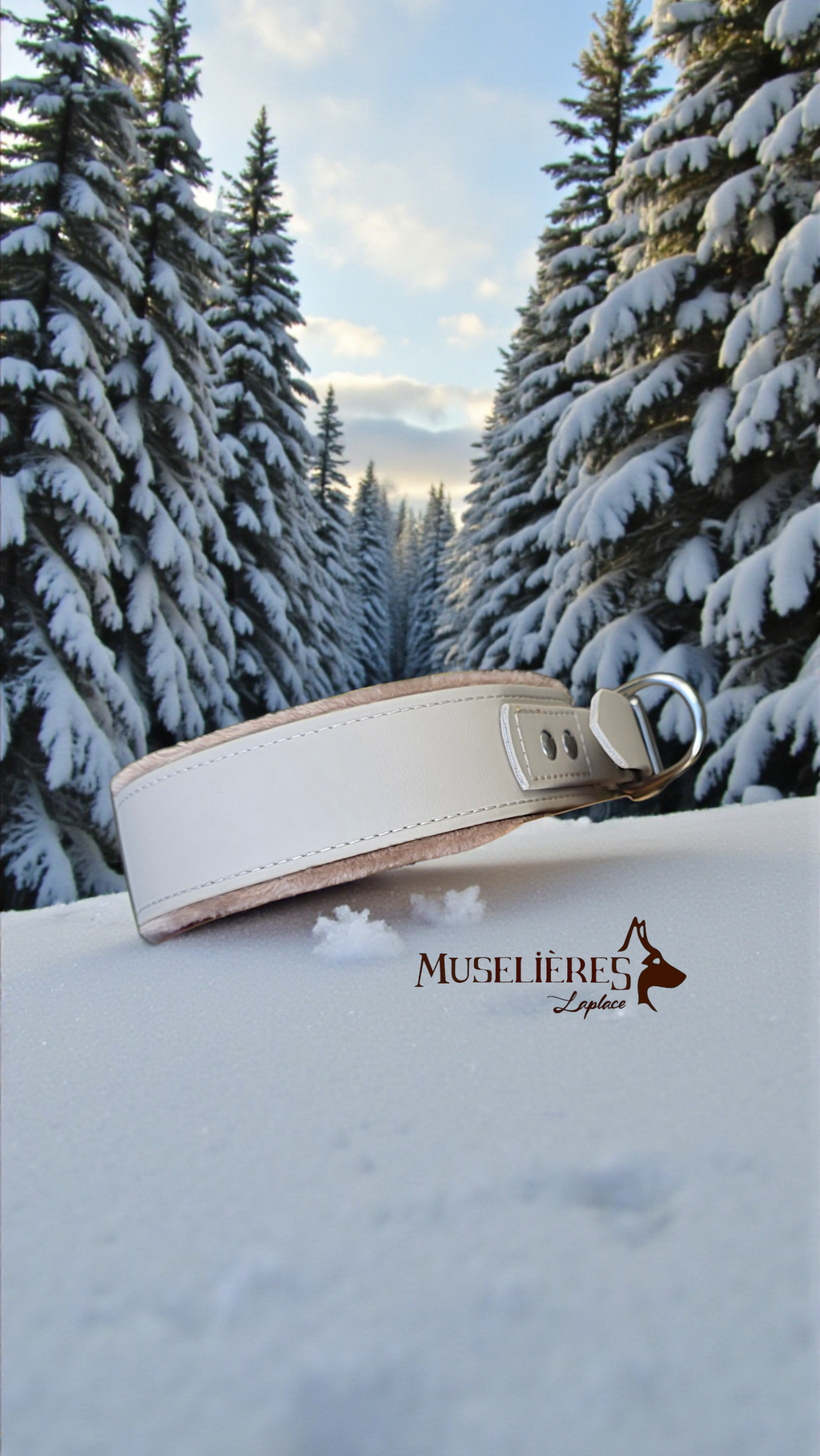 Collier plat avec tissus doux