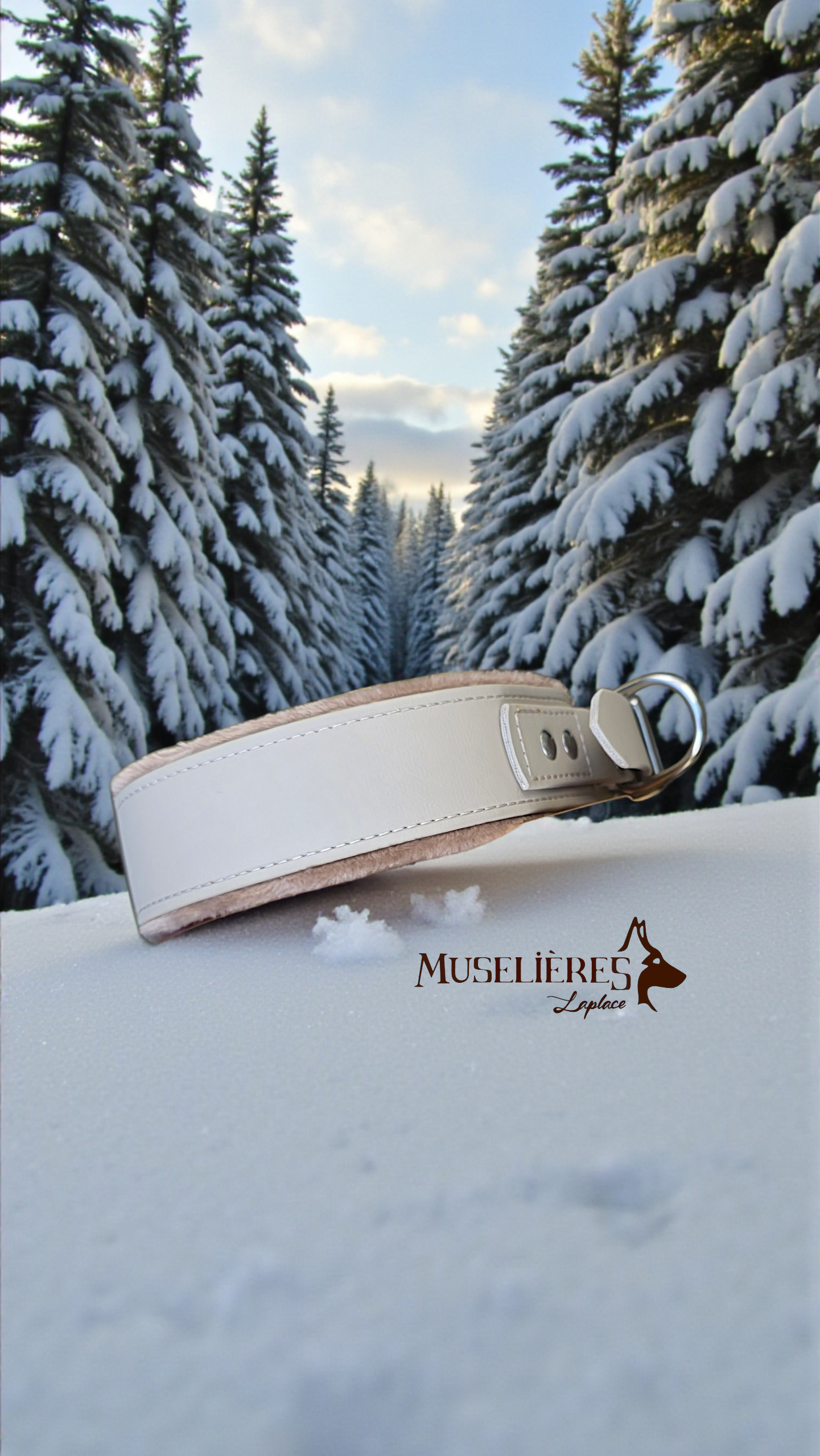 Collier plat avec tissus doux