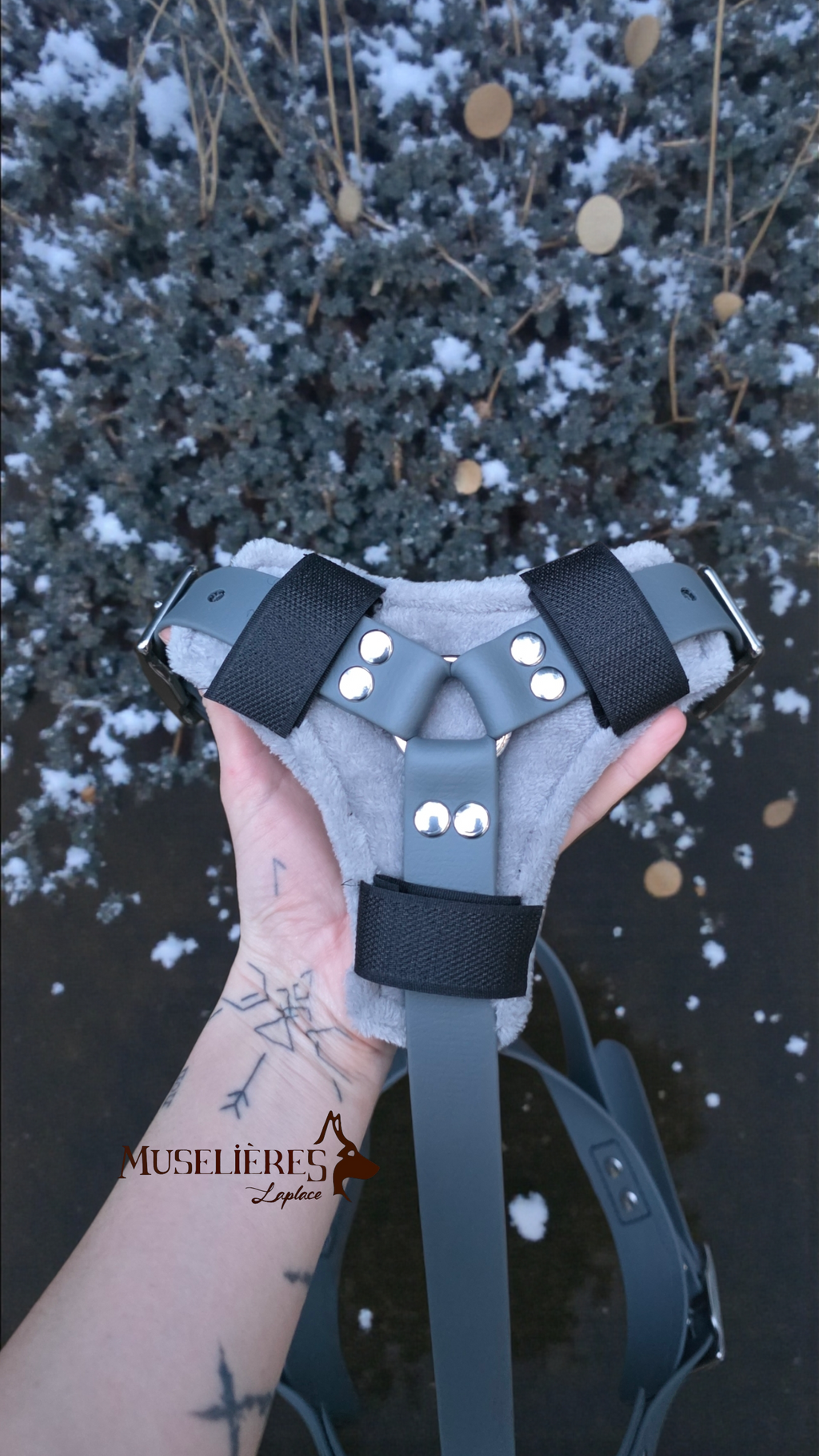 Triangle en tissus doux pour harnais Y