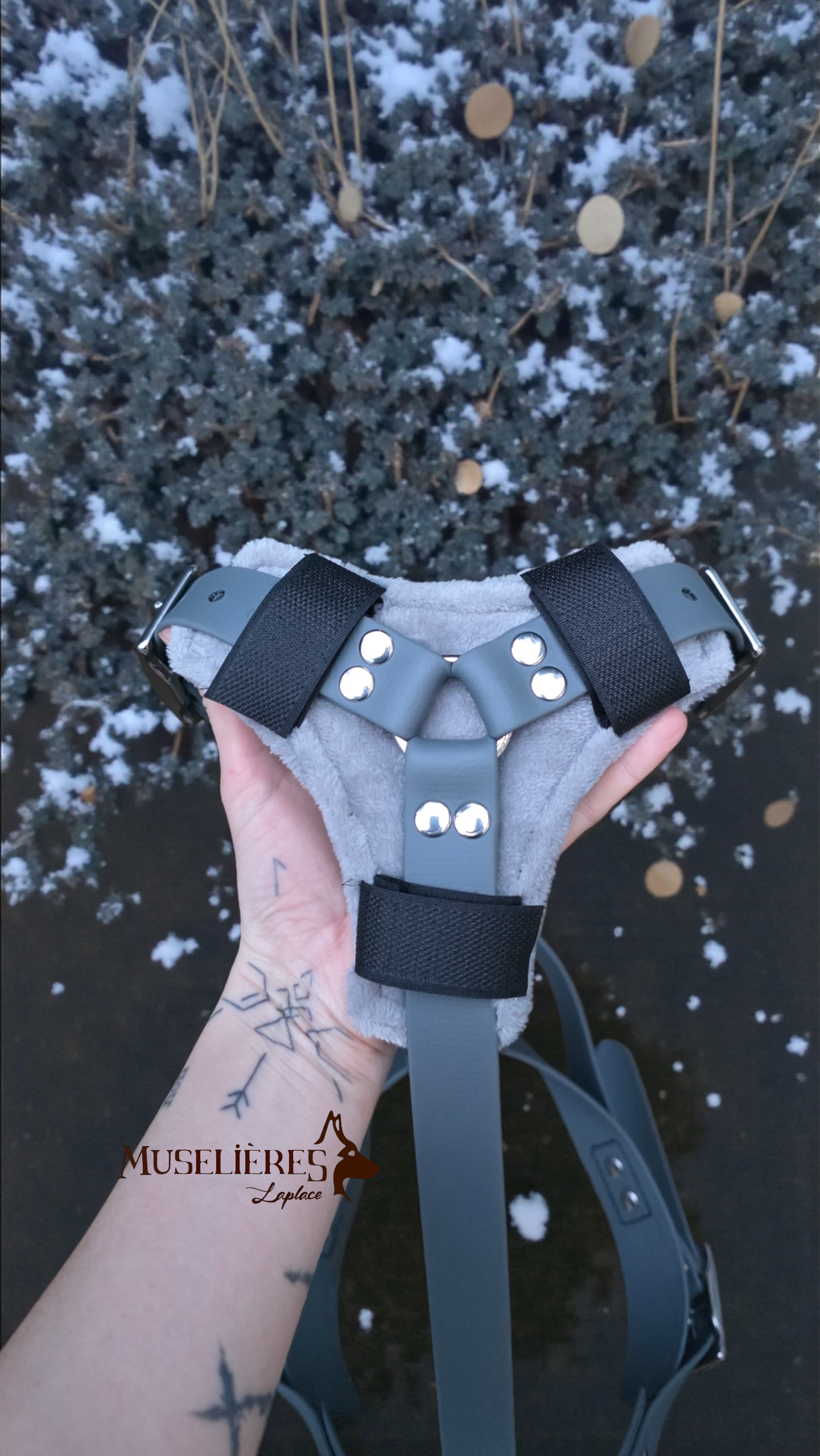 Triangle en tissus doux pour harnais Y