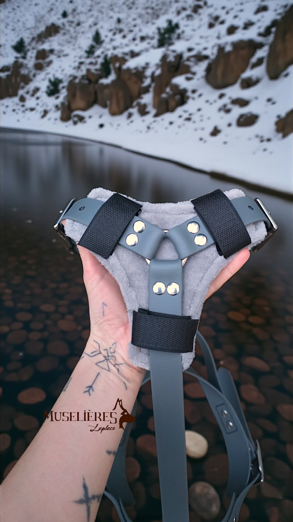 Triangle en tissus doux pour harnais Y