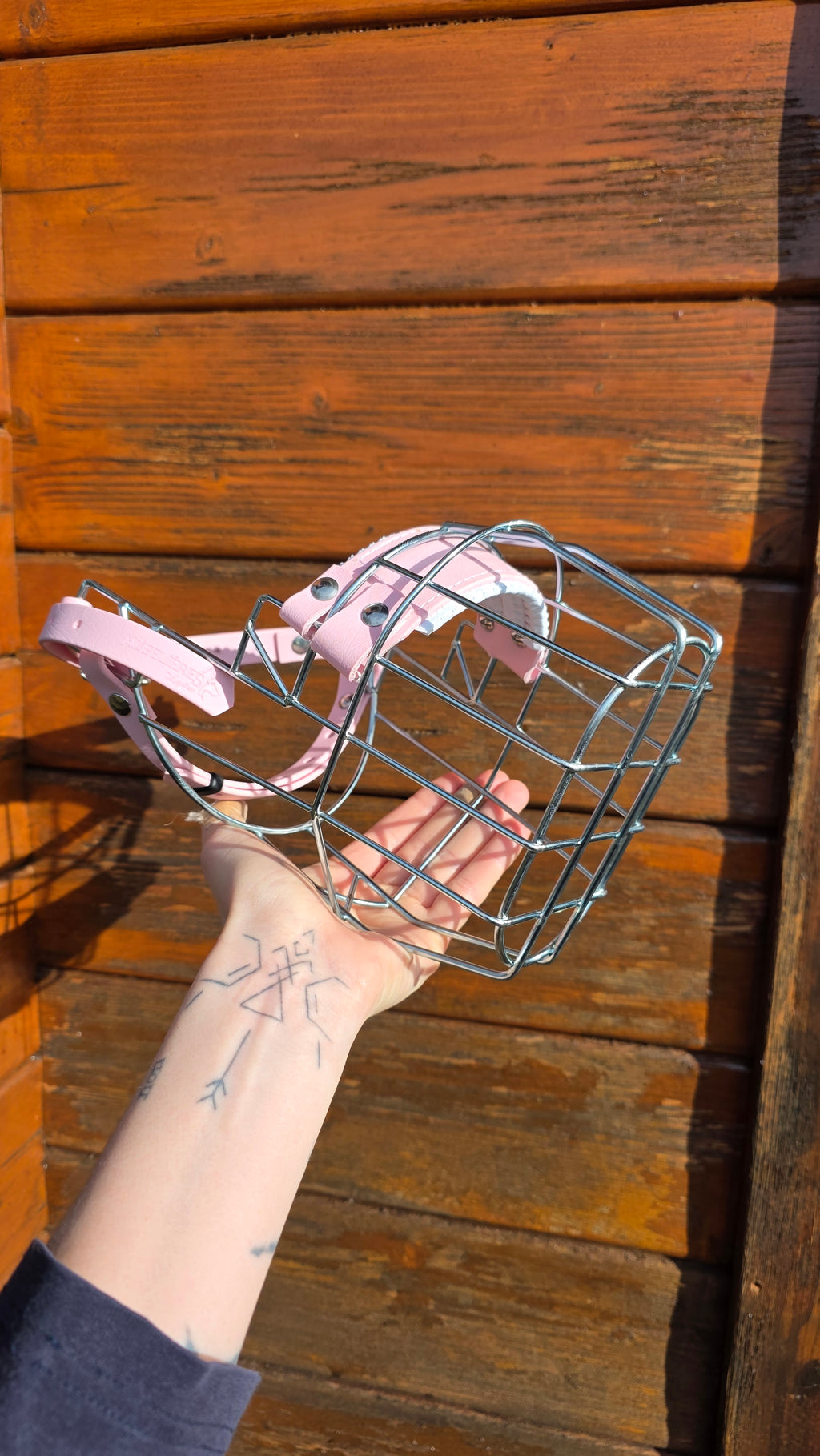 Muselière standard T22 Biothane Rose chamalow