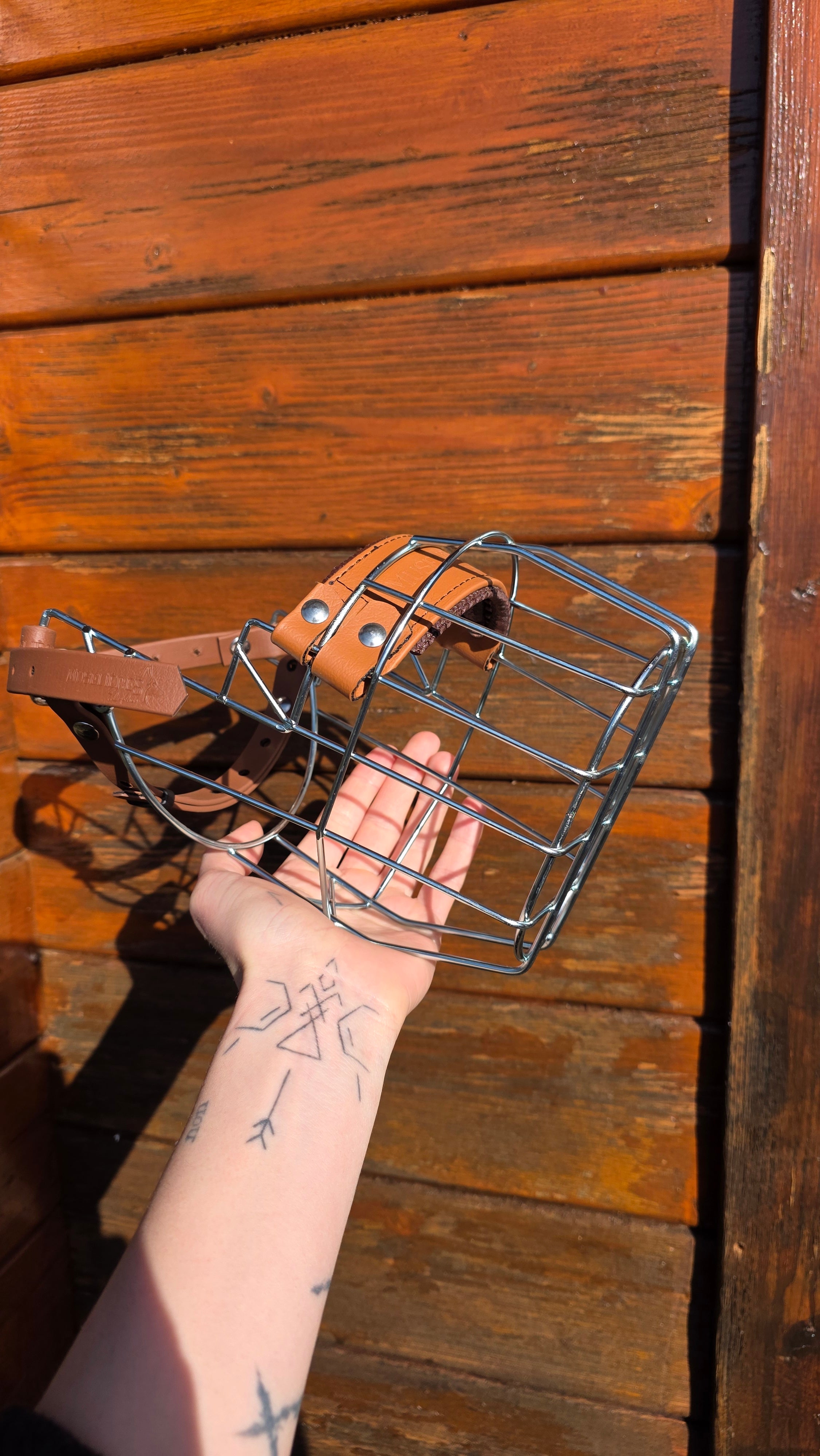 Muselière standard T22 Biothane Caramel