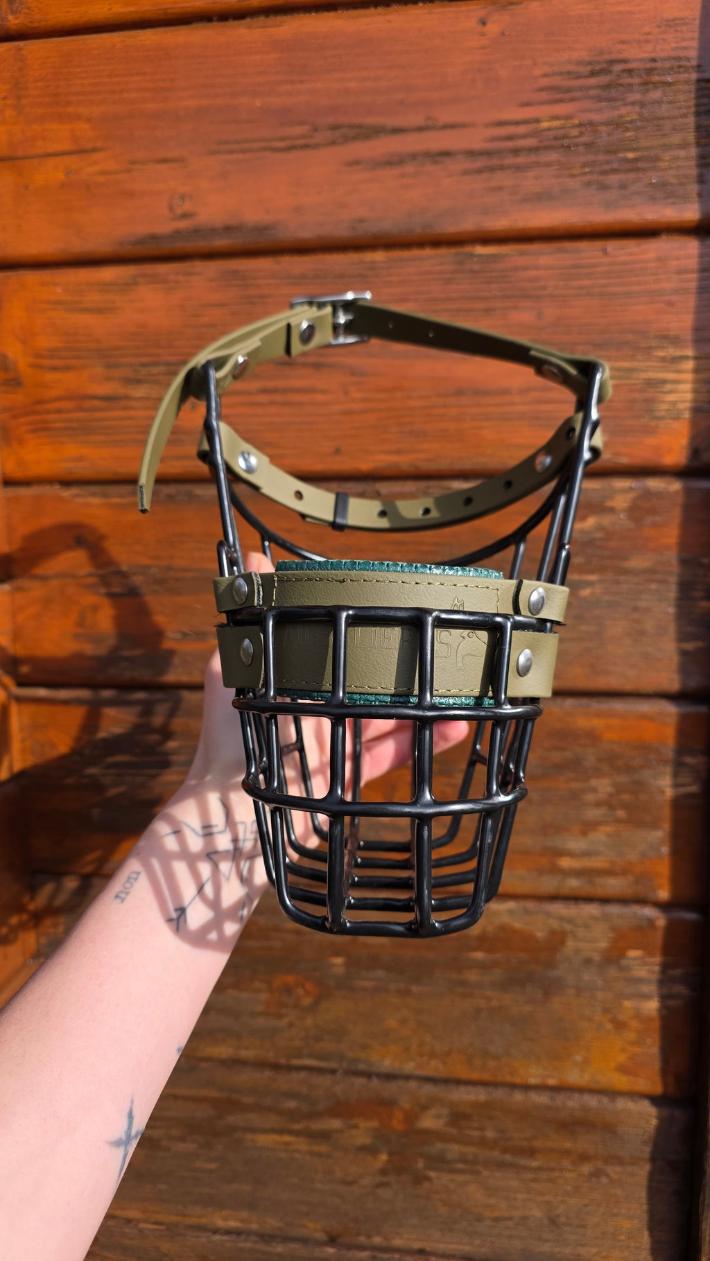 Muselière standard T7 Biothane Olive enduite