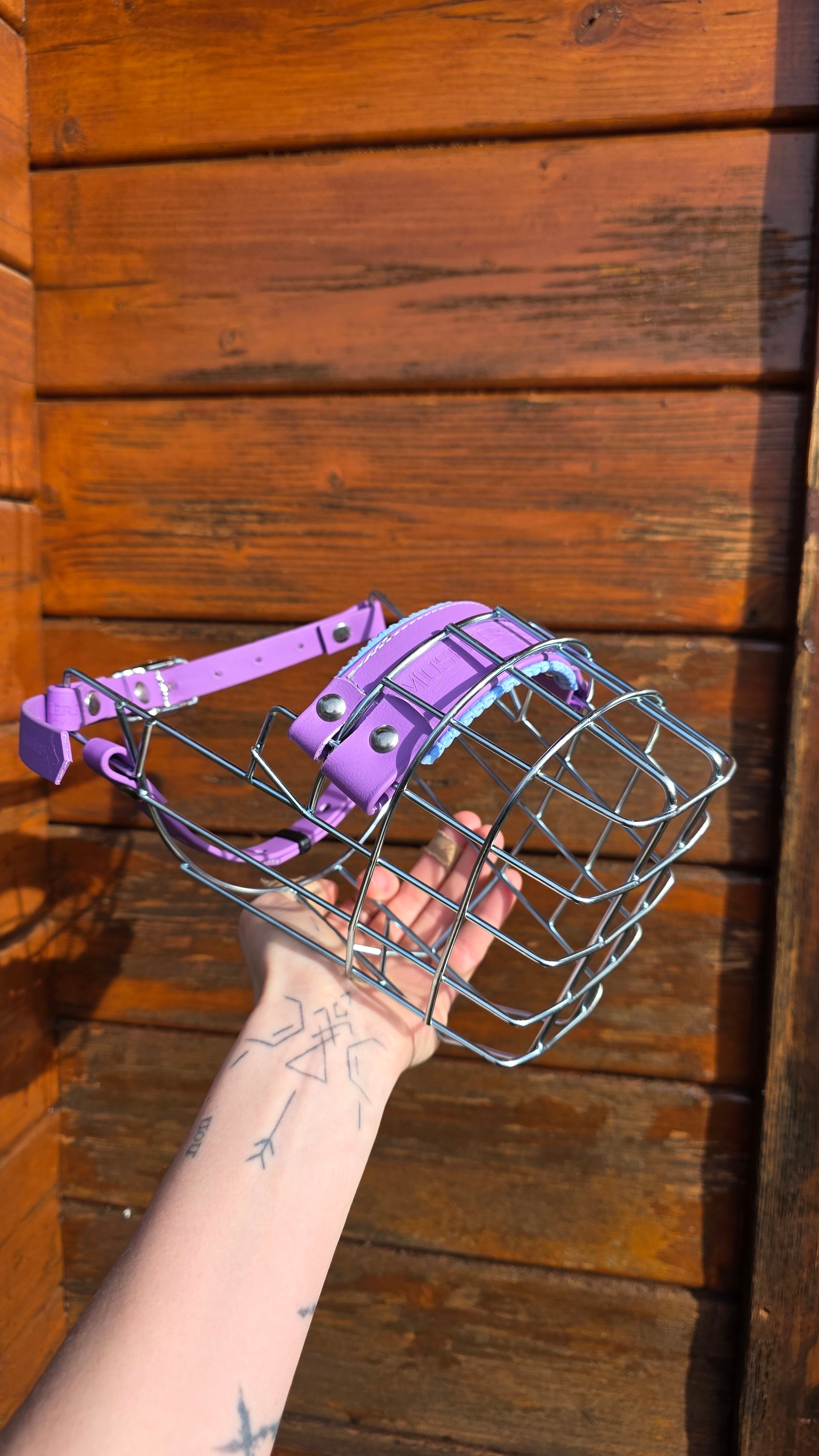 Muselière standard T7 Biothane Améthyste