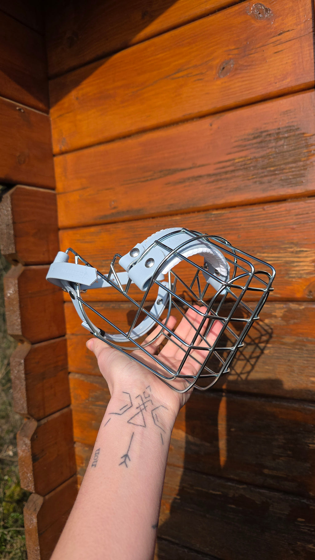 Muselière standard T3 Biothane Bleu pastel