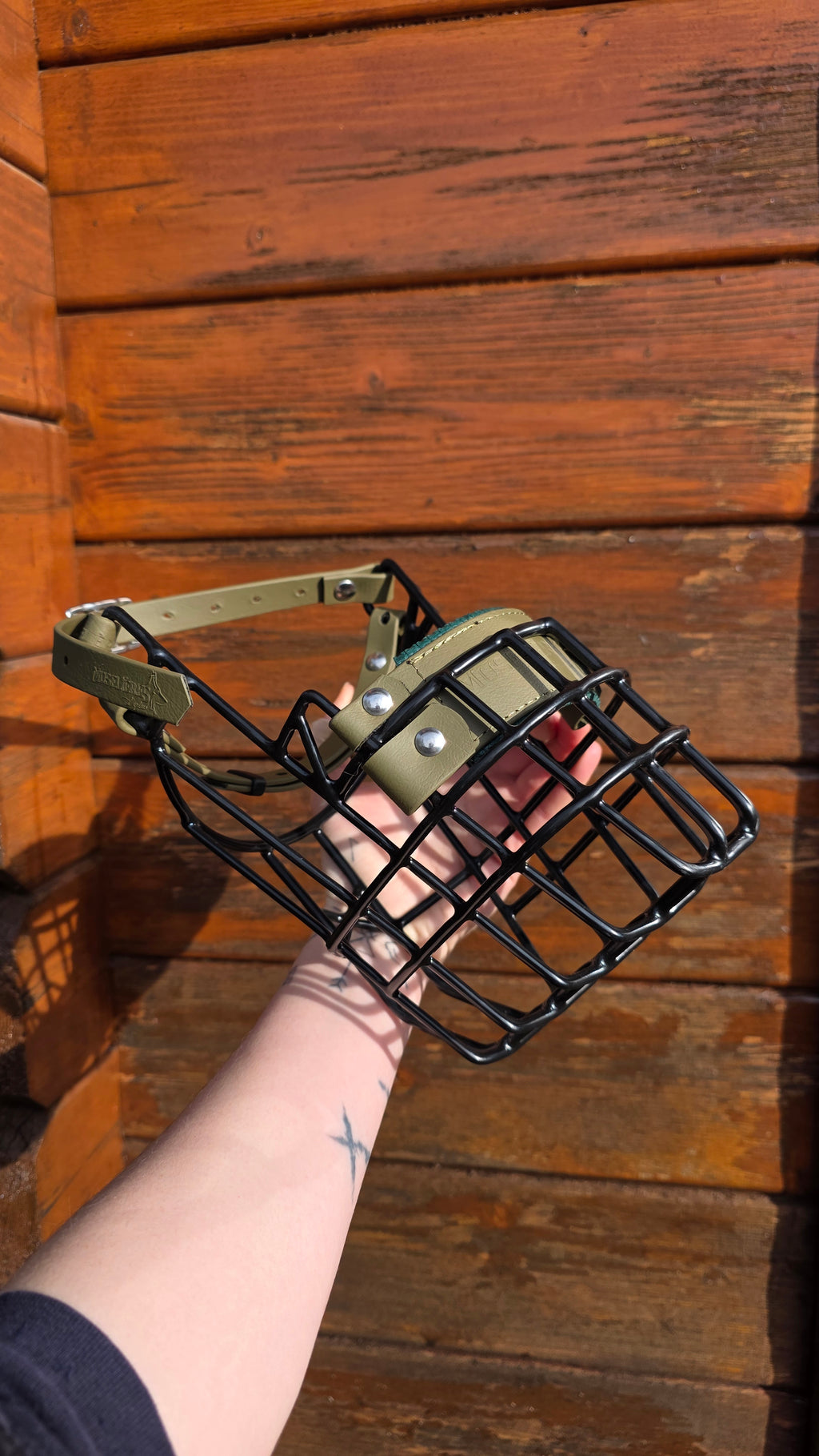 Muselière standard T7 Biothane Olive enduite