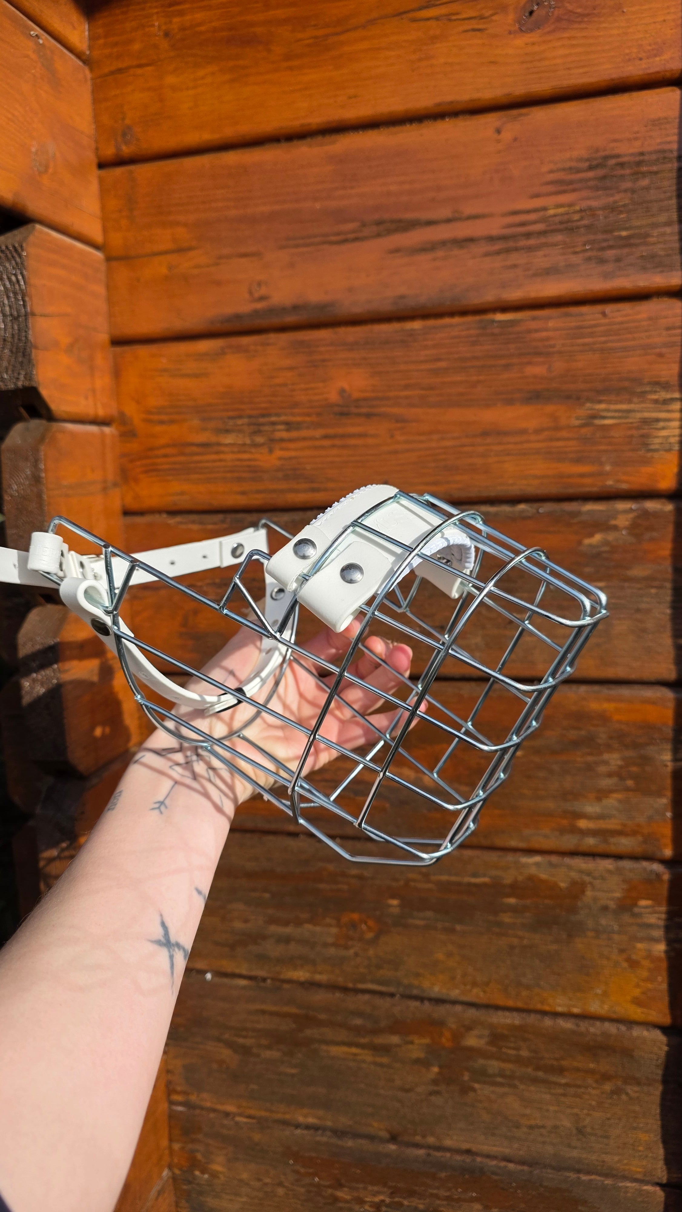 Muselière standard T7 Biothane Blanc