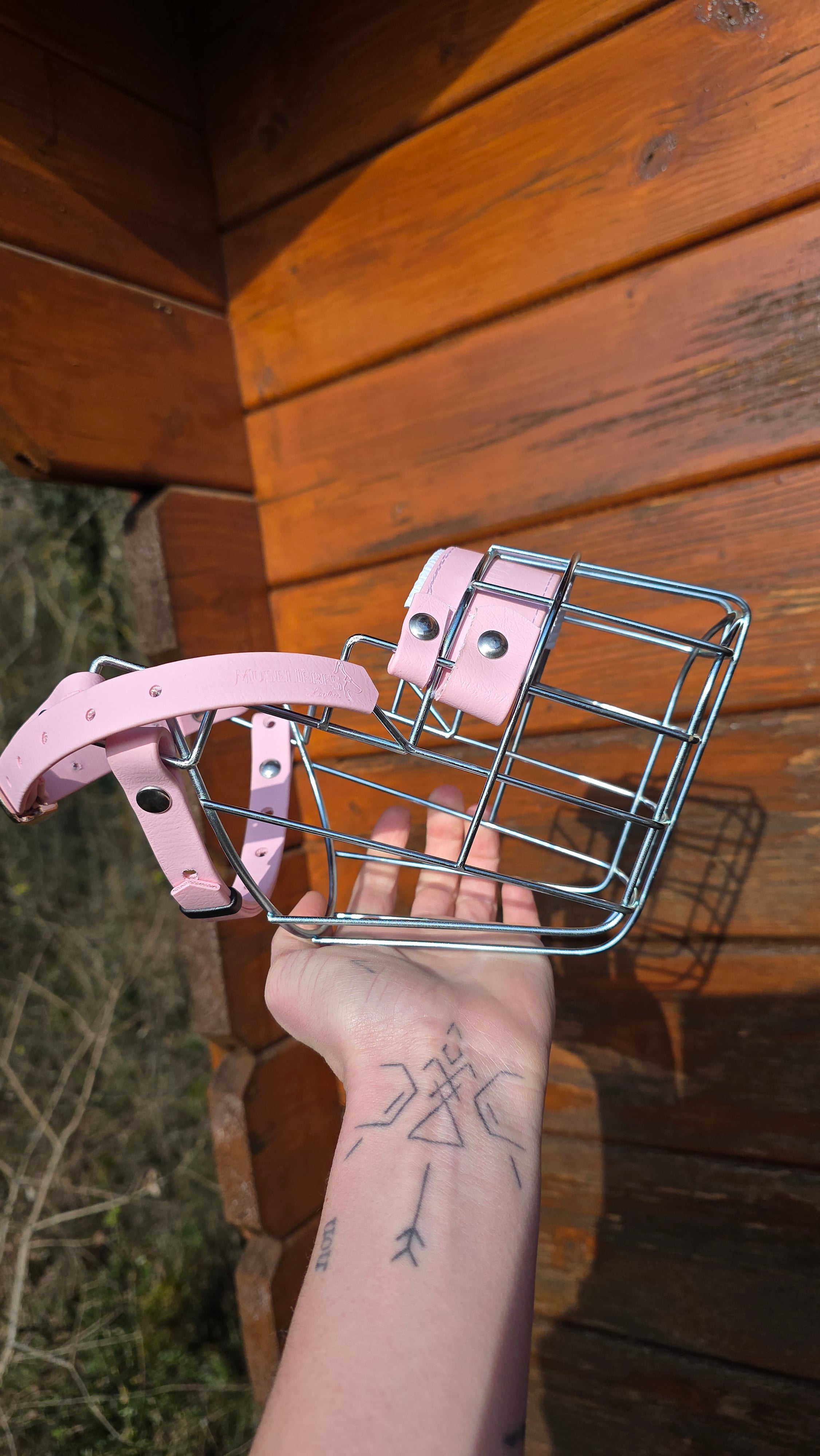 Muselière standard T3 Biothane Rose chamallow