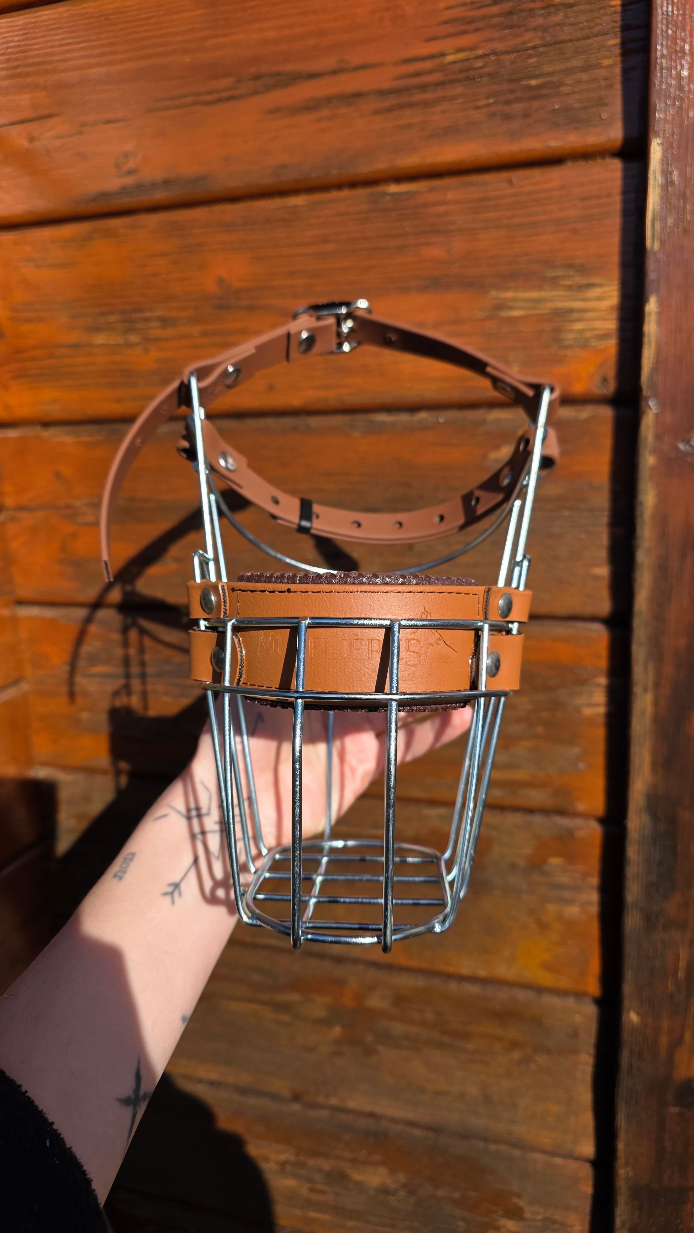 Muselière standard T22 Biothane Caramel