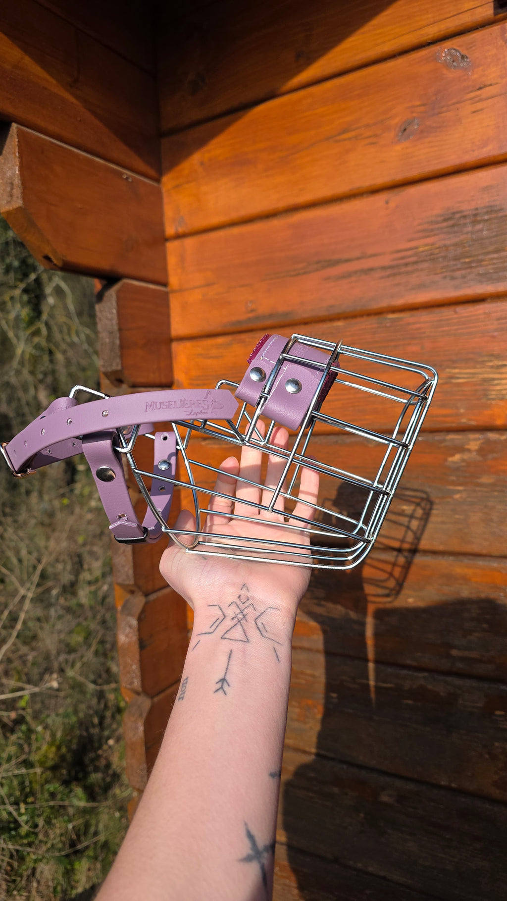 Muselière standard T3 Biothane Mauve