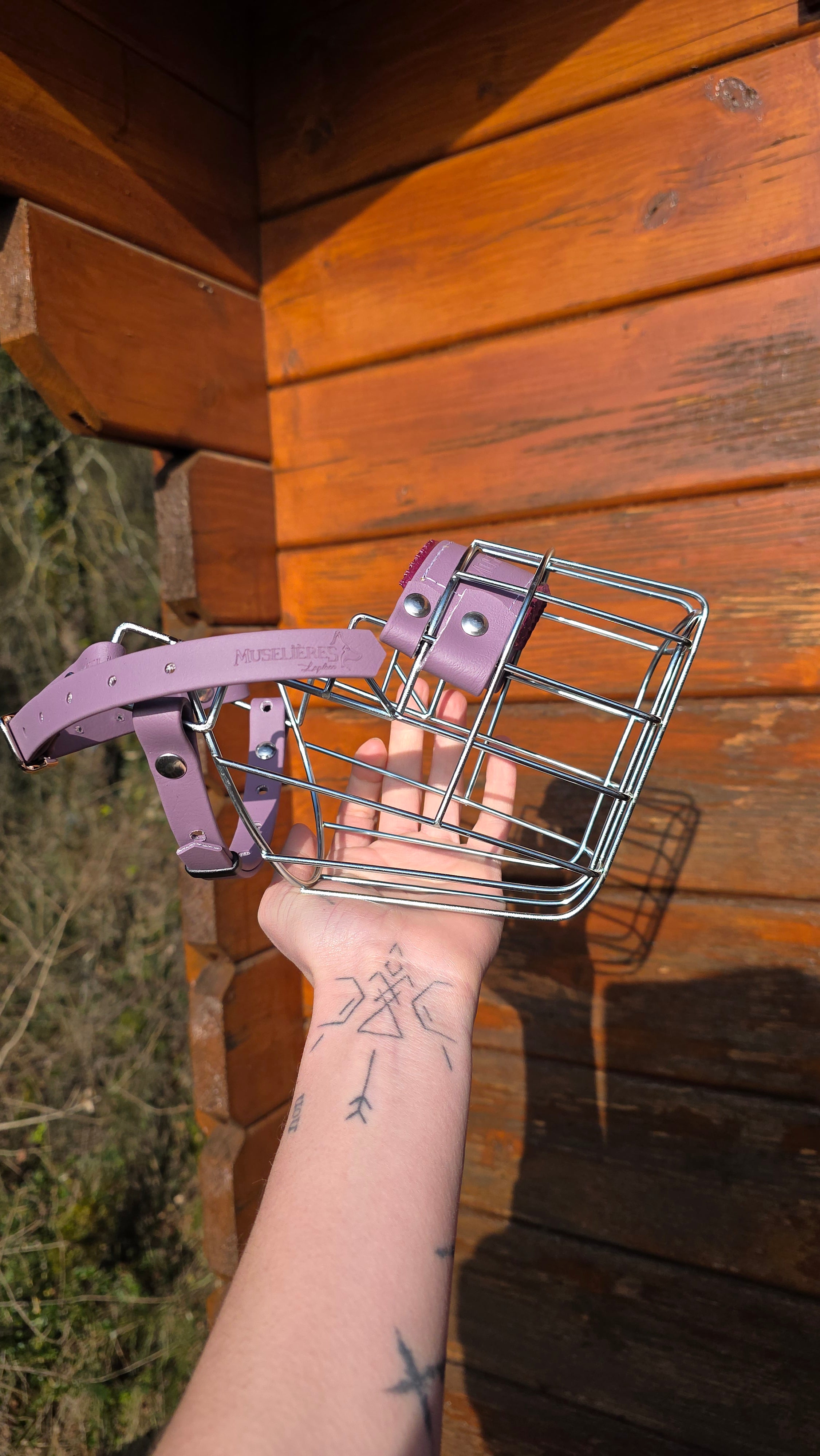 Muselière standard T3 Biothane Mauve