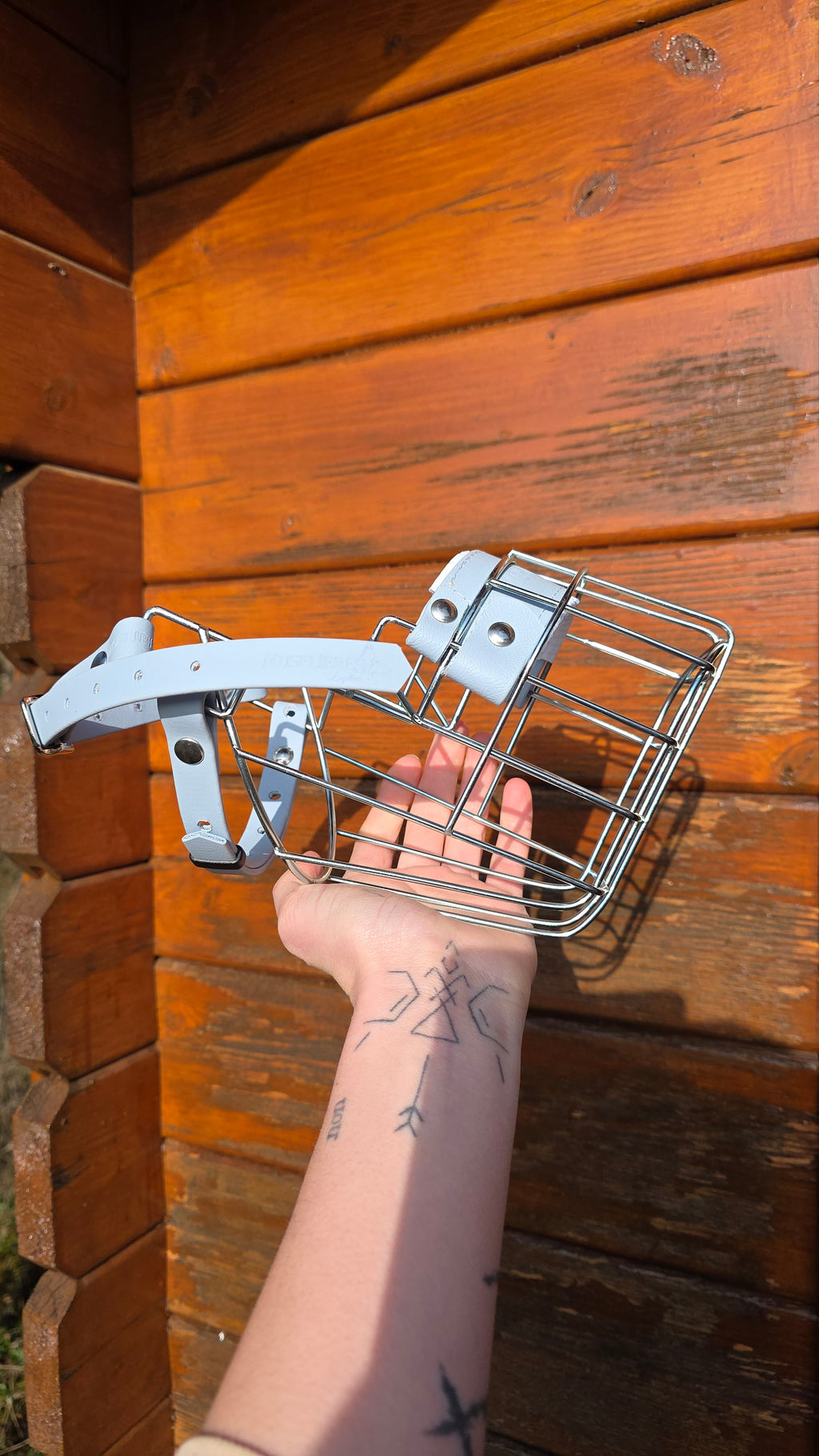 Muselière standard T3 Biothane Bleu pastel