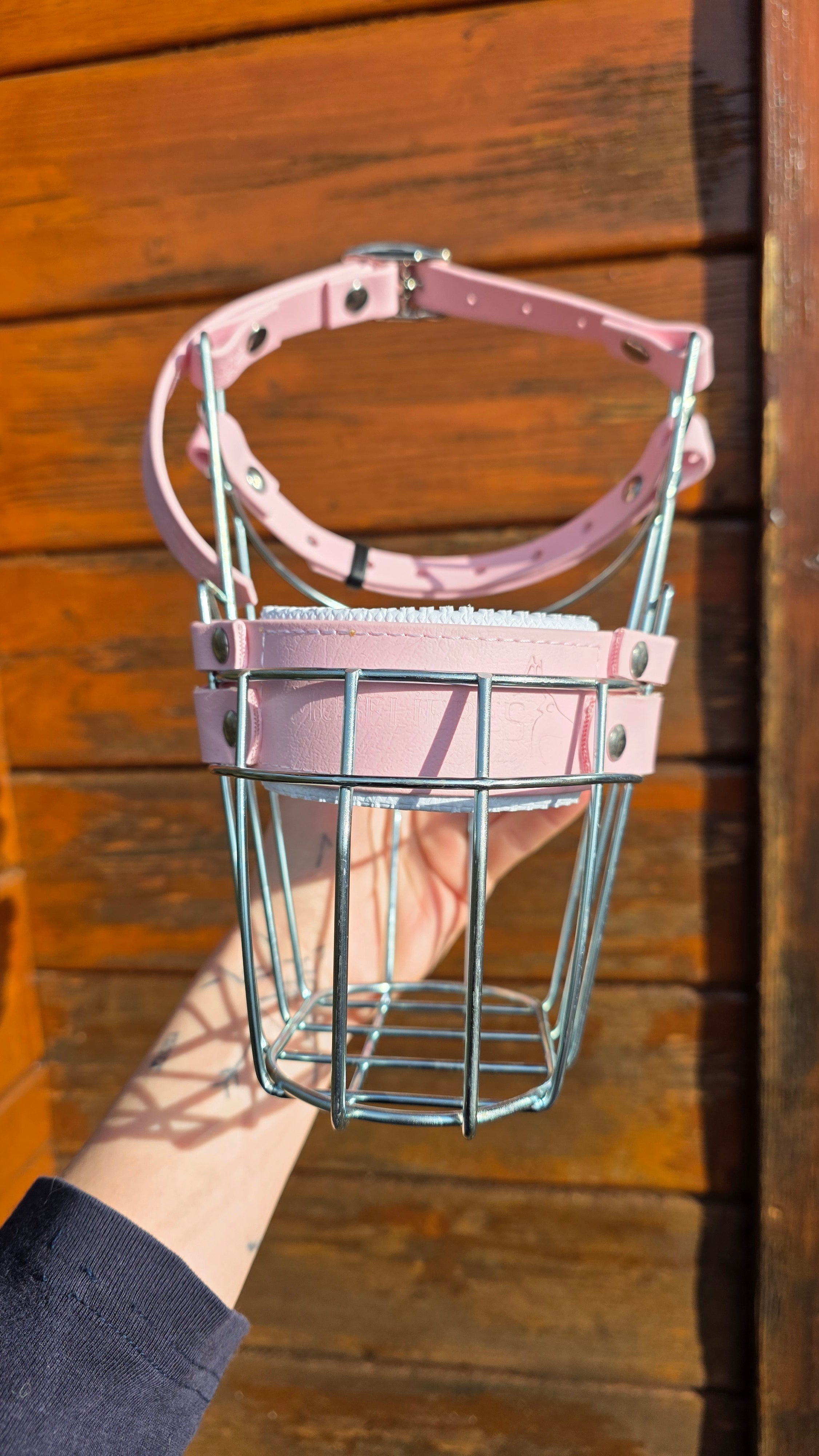 Muselière standard T22 Biothane Rose chamalow