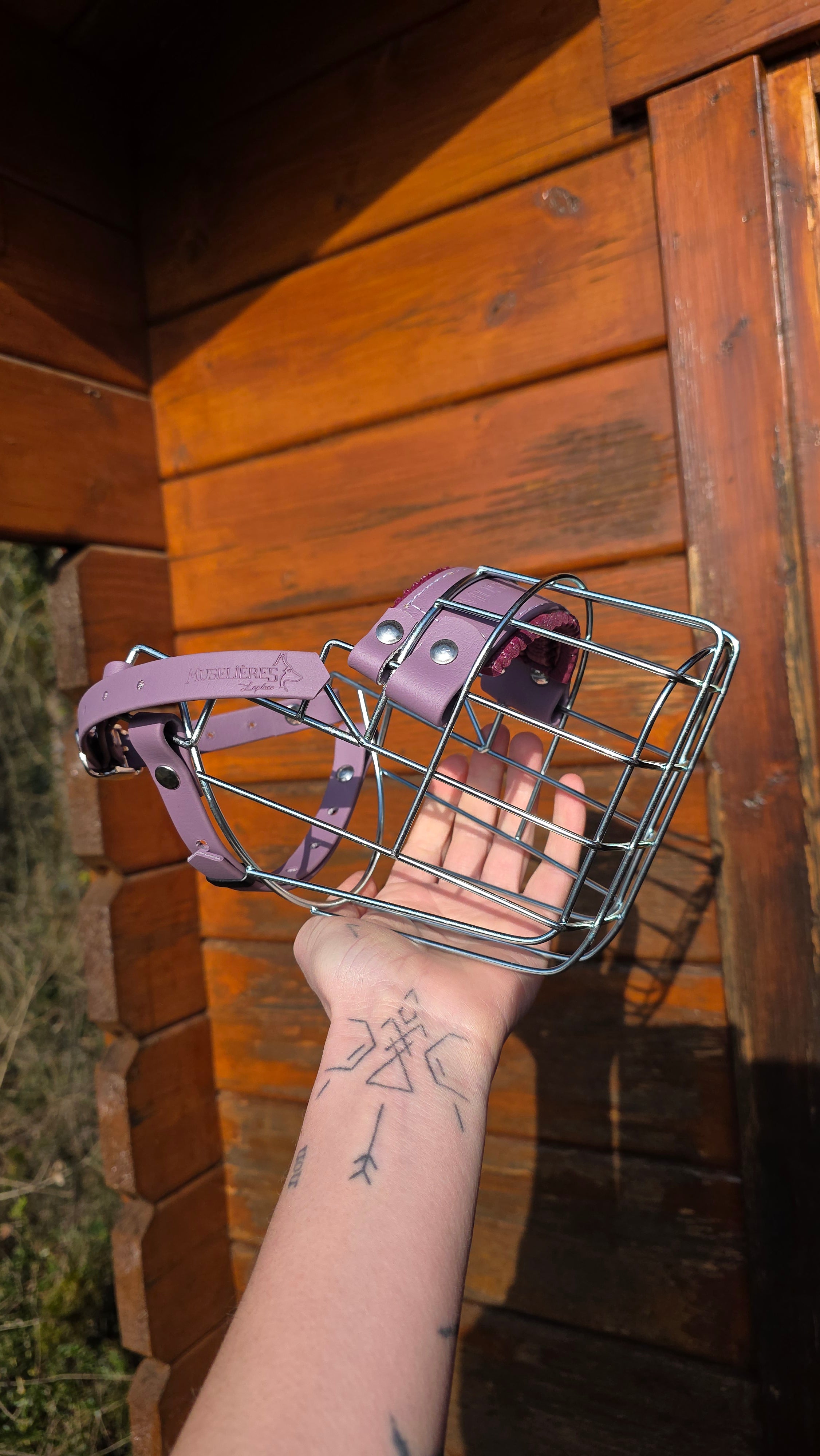 Muselière standard T3 Biothane Mauve