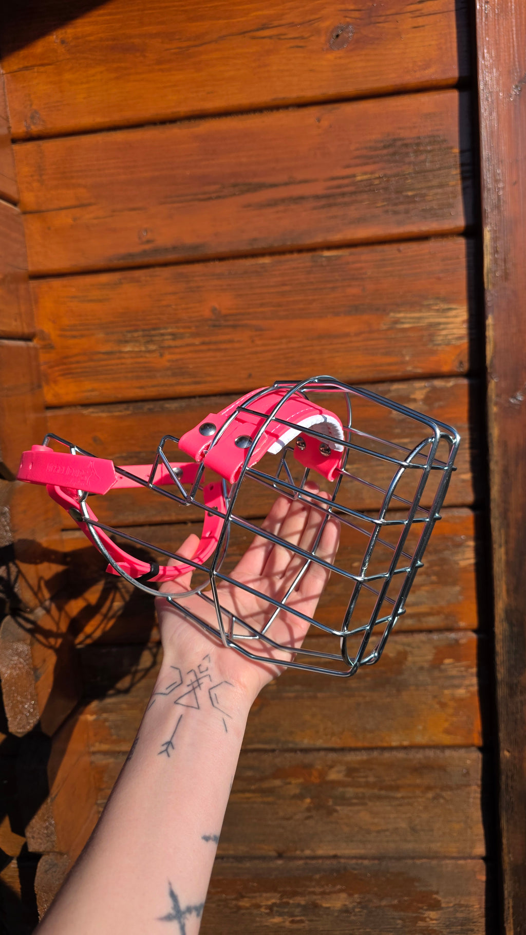 Muselière standard T22 Biothane Rose néon