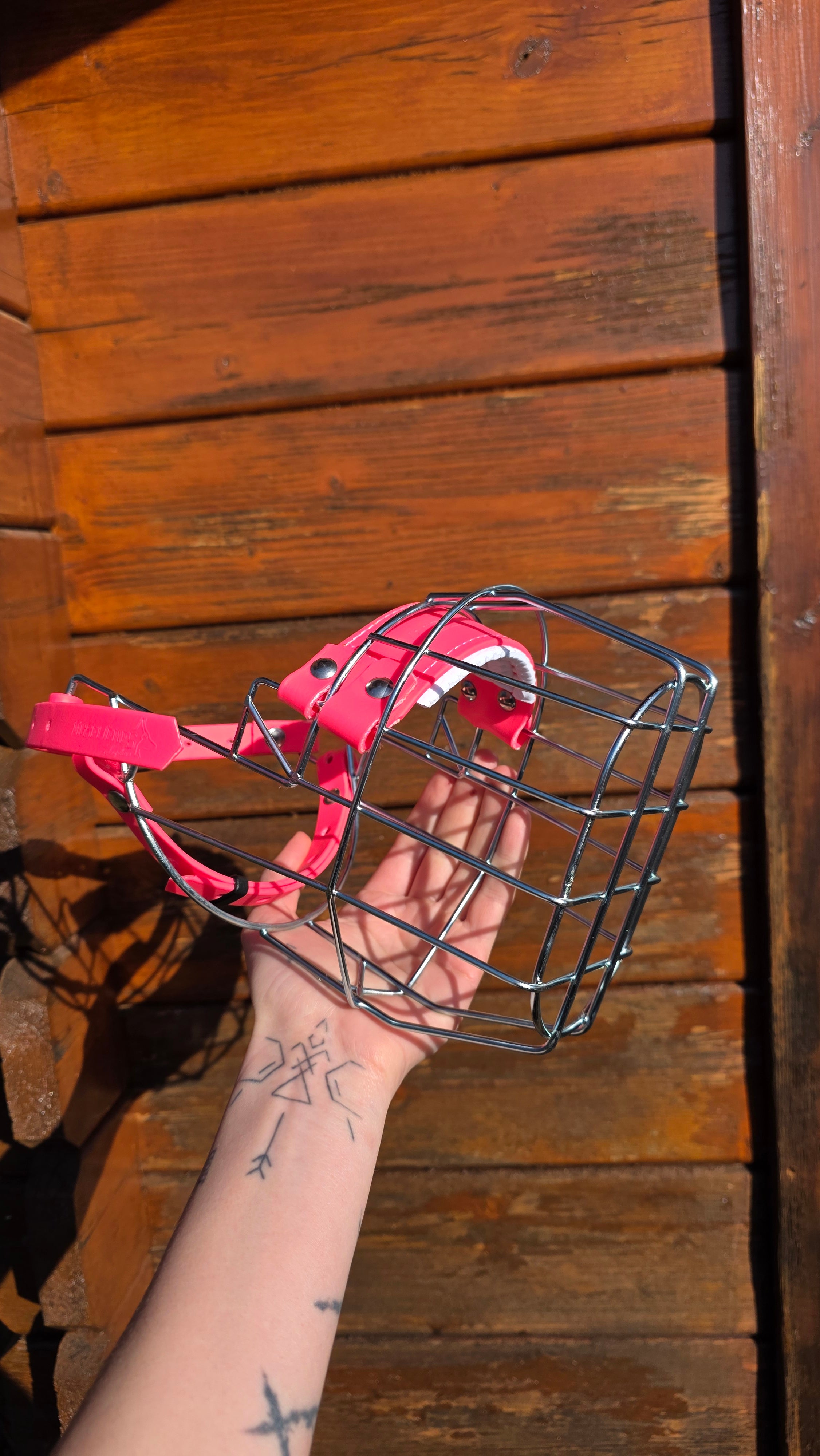 Muselière standard T22 Biothane Rose néon